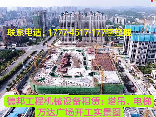 萬(wàn)達(dá)廣場(chǎng)、岳麓青城一二三期   租賃塔吊、電梯實(shí)情